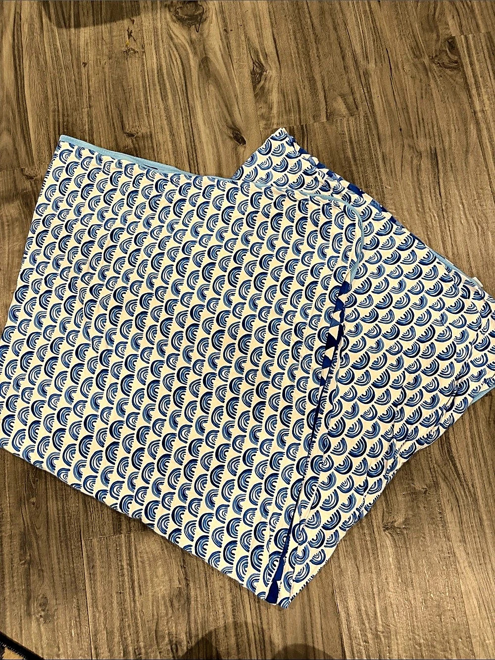 Little Sleepies blue Rainbow cloud blanket 
- Like New